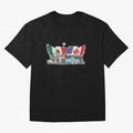 2026 World Cup Opening & Final ¨C Azteca Stadium Mexico & MetLife Stadium USA ¨C Football Design with Mexican, Canadian & US Flags Classic T-Shirt Join the Countdown to FIFA World Cup 2026 USA Canada Mexico with Neymar, Haaland and Cristiano