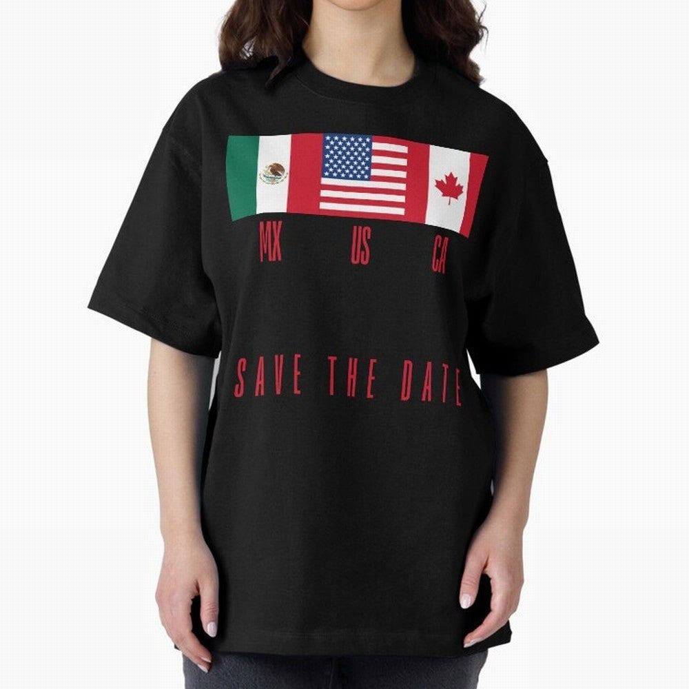2026 World Cup Opening & Final ¨C Azteca Stadium Mexico & MetLife Stadium USA ¨C Football Design with Mexican, Canadian & US Flags Classic T-Shirt Bring Match Day Fire to the FIFA World Cup 2026 Journey through Neymar Highlights, Argentina and