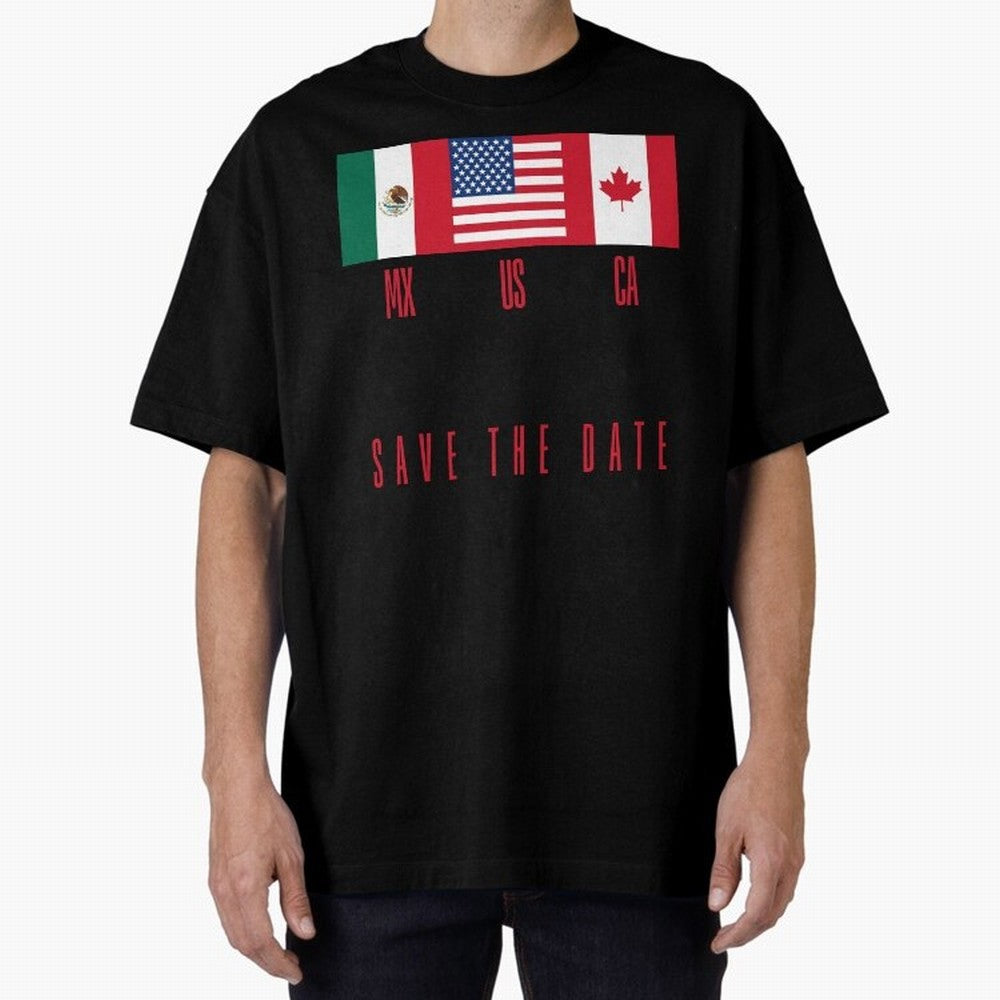 2026 World Cup Opening & Final ¨C Azteca Stadium Mexico & MetLife Stadium USA ¨C Football Design with Mexican, Canadian & US Flags Classic T-Shirt Bring Match Day Fire to the FIFA World Cup 2026 Journey through Neymar Highlights, Argentina and