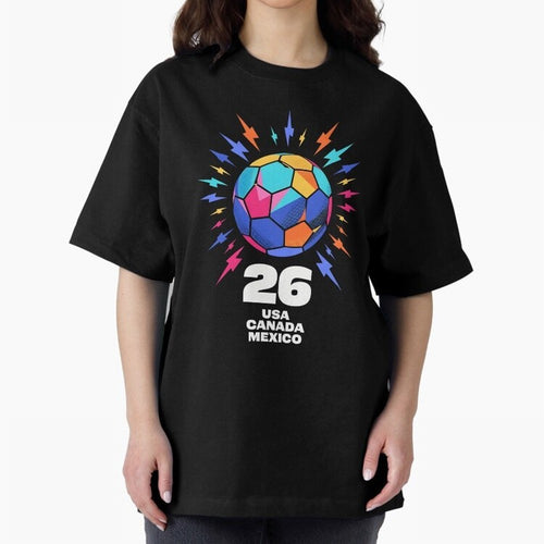 2026 Colorful Soccer Ball USA Canada Mexico 26 Classic T-Shirt Show Support during Global Football Passion for FIFA World Cup 2026, Built around Neymar, England and Germany, Stadium Memories, Football Loyalty, International Chants and Championship