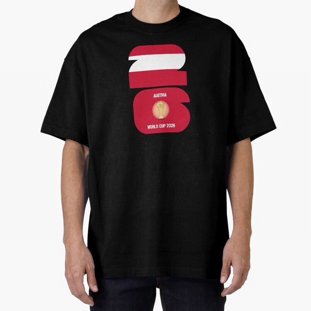 Austria: World Cup 2026 Classic T-Shirt Capture Stadium Memories from Match Day Hype around FIFA World Cup 2026 USA Canada Mexico, Messi, Argentina and Brazil, Match Day Excitement, Supporter Culture, Golden Goals and Global Football Passion; Great