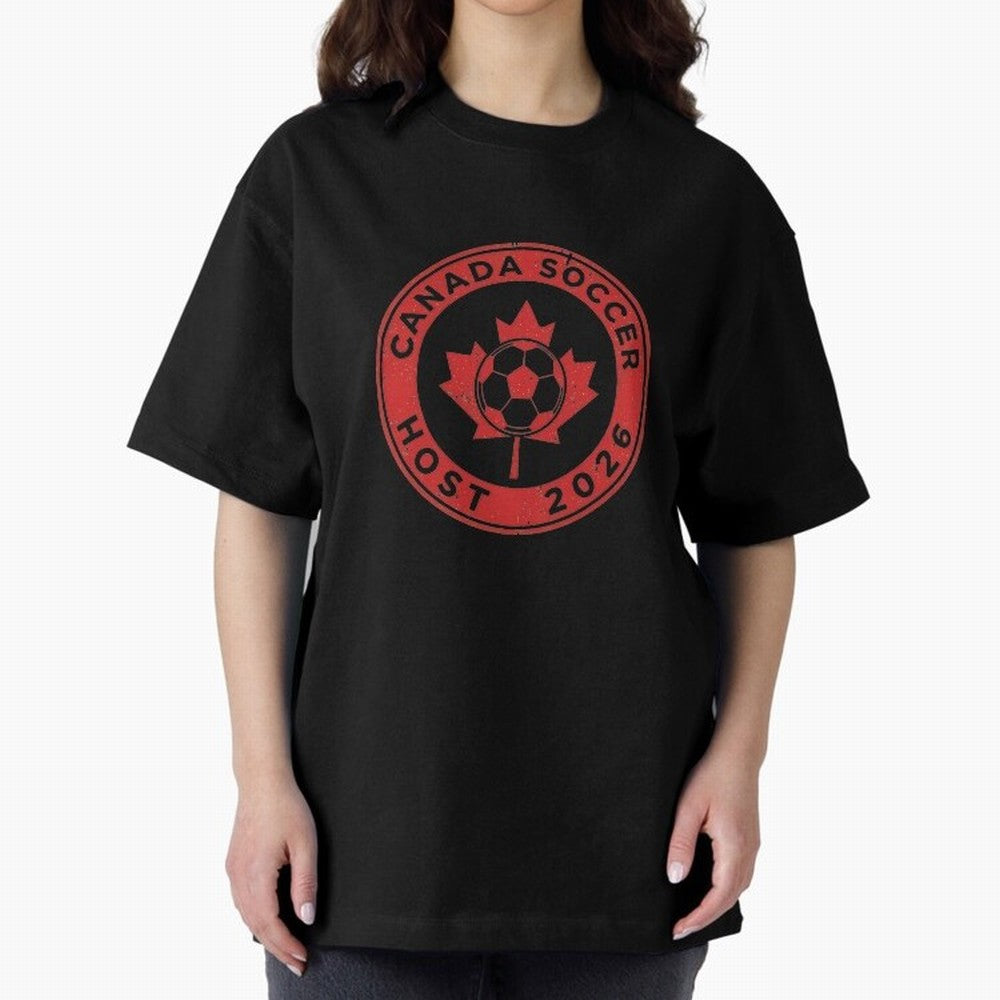 Canada Soccer Host 2026 Emblem Design T-Shirt_83133385 Classic T-Shirt Spotlight Match Day Hype around FIFA World Cup 2026 Group Stage, Haaland and Mbappe, Spain, Stadium Memories, Football Loyalty, International Chants and Championship Tradition;