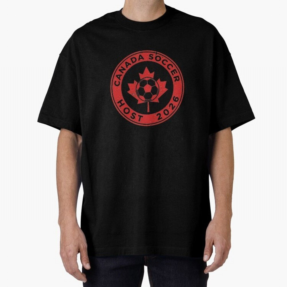 Canada Soccer Host 2026 Emblem Design T-Shirt_83133385 Classic T-Shirt Spotlight Match Day Hype around FIFA World Cup 2026 Group Stage, Haaland and Mbappe, Spain, Stadium Memories, Football Loyalty, International Chants and Championship Tradition;