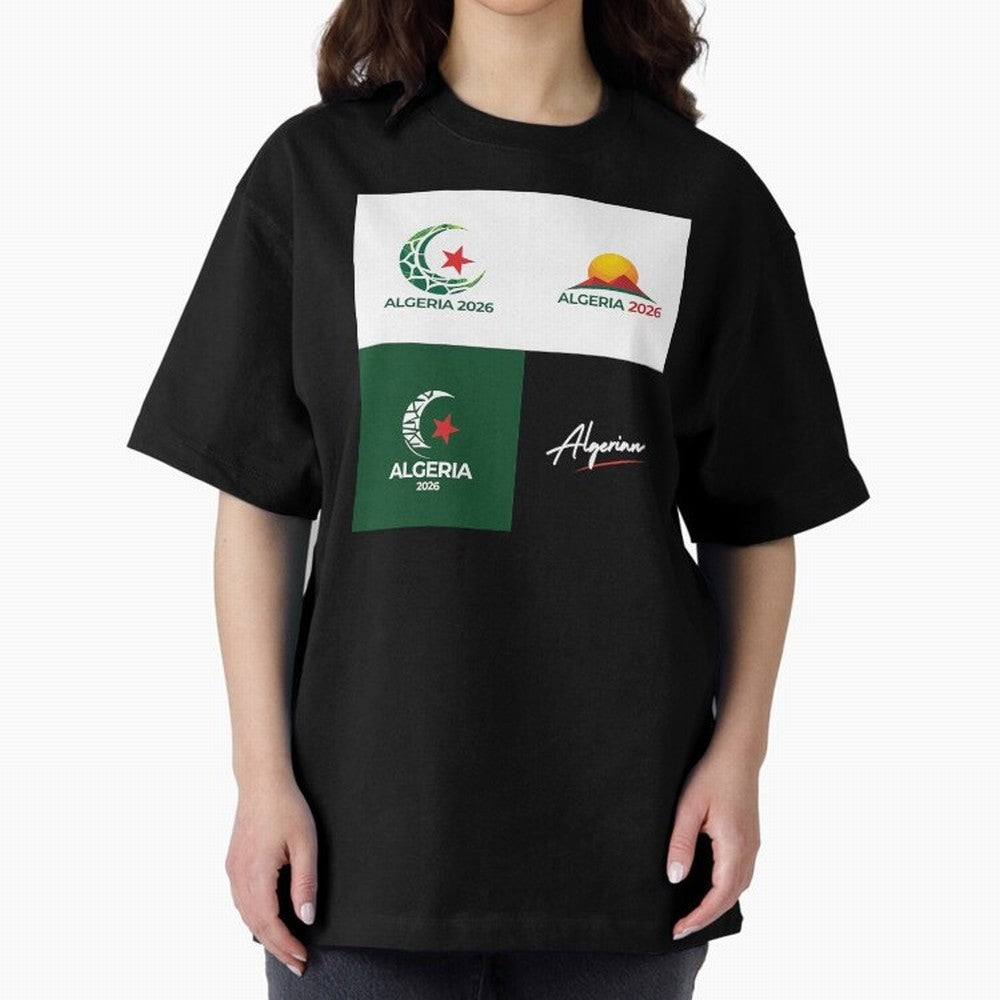 Algeria WC 2026 Classic T-Shirt Fuel the Hype around Global Football Passion for FIFA World Cup 2026 USA Canada Mexico, Highlighting Cristiano Ronaldo, Portugal, Football Festival Excitement, Trophy Ambitions, Country Rivalries and Star Player