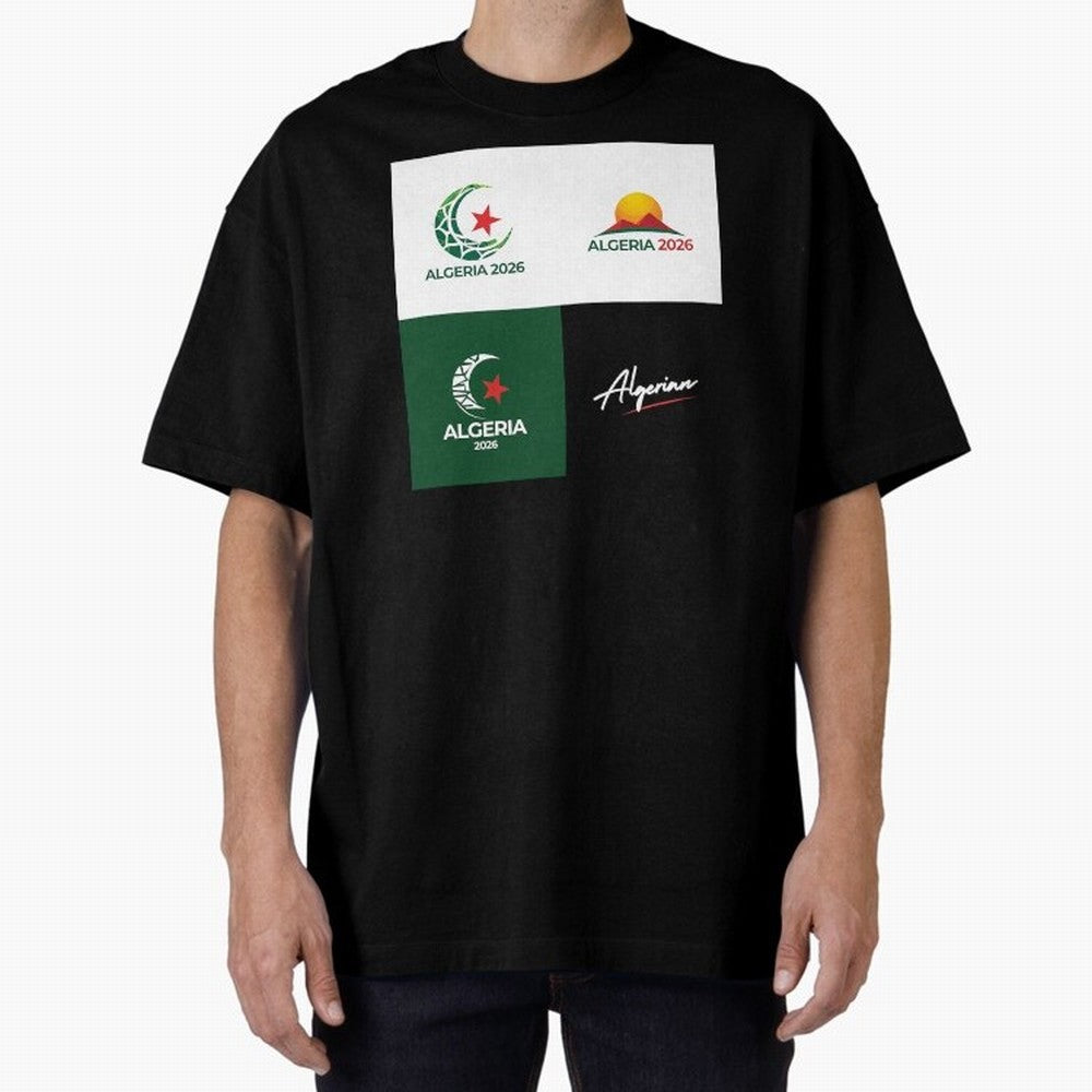 Algeria WC 2026 Classic T-Shirt Fuel the Hype around Global Football Passion for FIFA World Cup 2026 USA Canada Mexico, Highlighting Cristiano Ronaldo, Portugal, Football Festival Excitement, Trophy Ambitions, Country Rivalries and Star Player