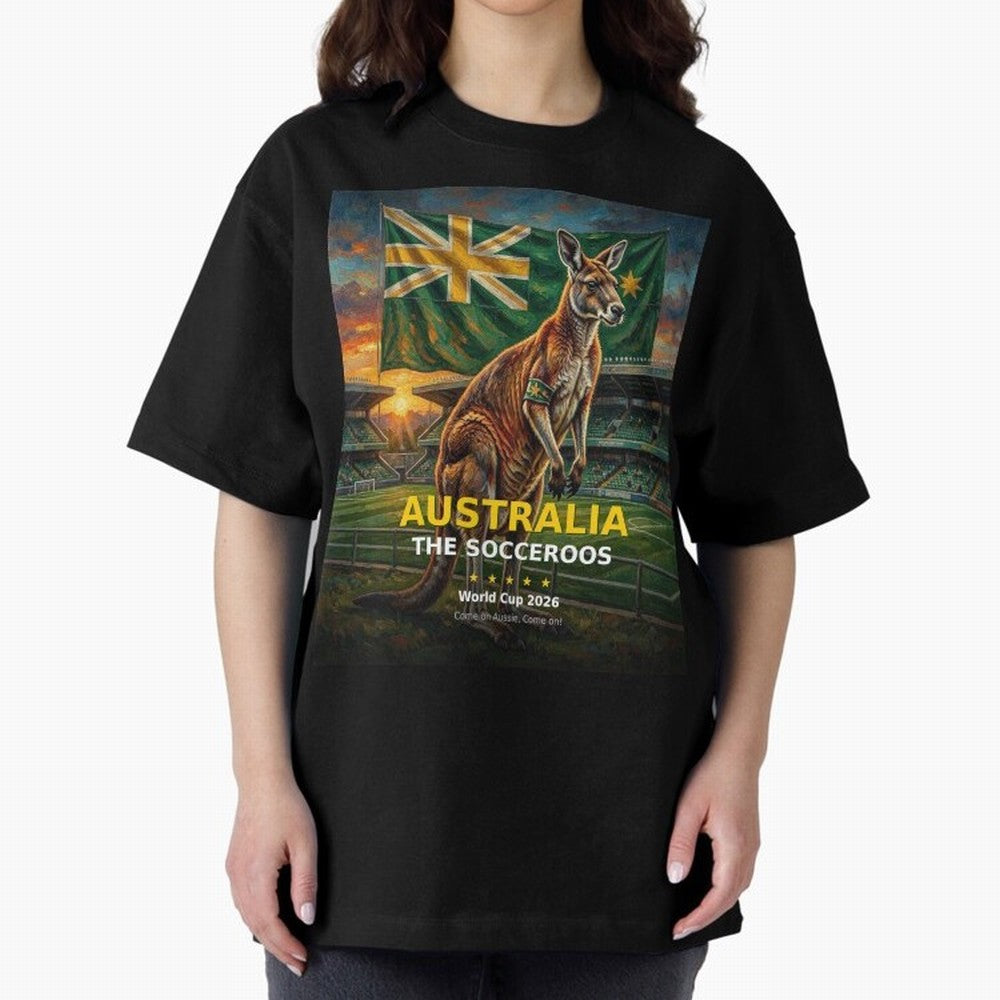Australia Socceroos - World Cup 2026 Soccer Fan Tee Classic T-Shirt Bring Trophy Dreams to the FIFA World Cup 2026 USA Canada Mexico Journey through Haaland and Mbappe Highlights, Spain Pride, Football Festival Excitement, Trophy Ambitions, Country
