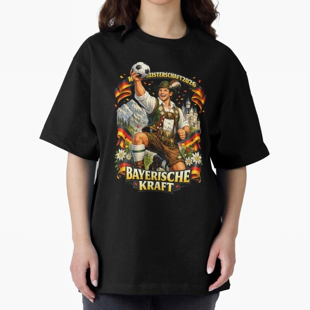 Bayerische Kraft World Cup 2026 Germany Fan Classic T-Shirt Keep Football History Alive during FIFA World Cup 2026 USA Canada Mexico Celebrating CR7, Brazil, Portugal and Argentina Energy, Championship Spirit, Famous Goals, Roaring Crowds and