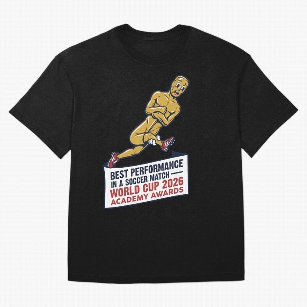 Academy Awards Best Performance Soccer V1 Classic T-Shirt Share FIFA World Cup 2026 Group Stage Spirit, Highlighting Portugal, Spain and Germany, Neymar, Global Supporter Spirit, Legendary Goals, National Colors and Tournament Celebration; Created