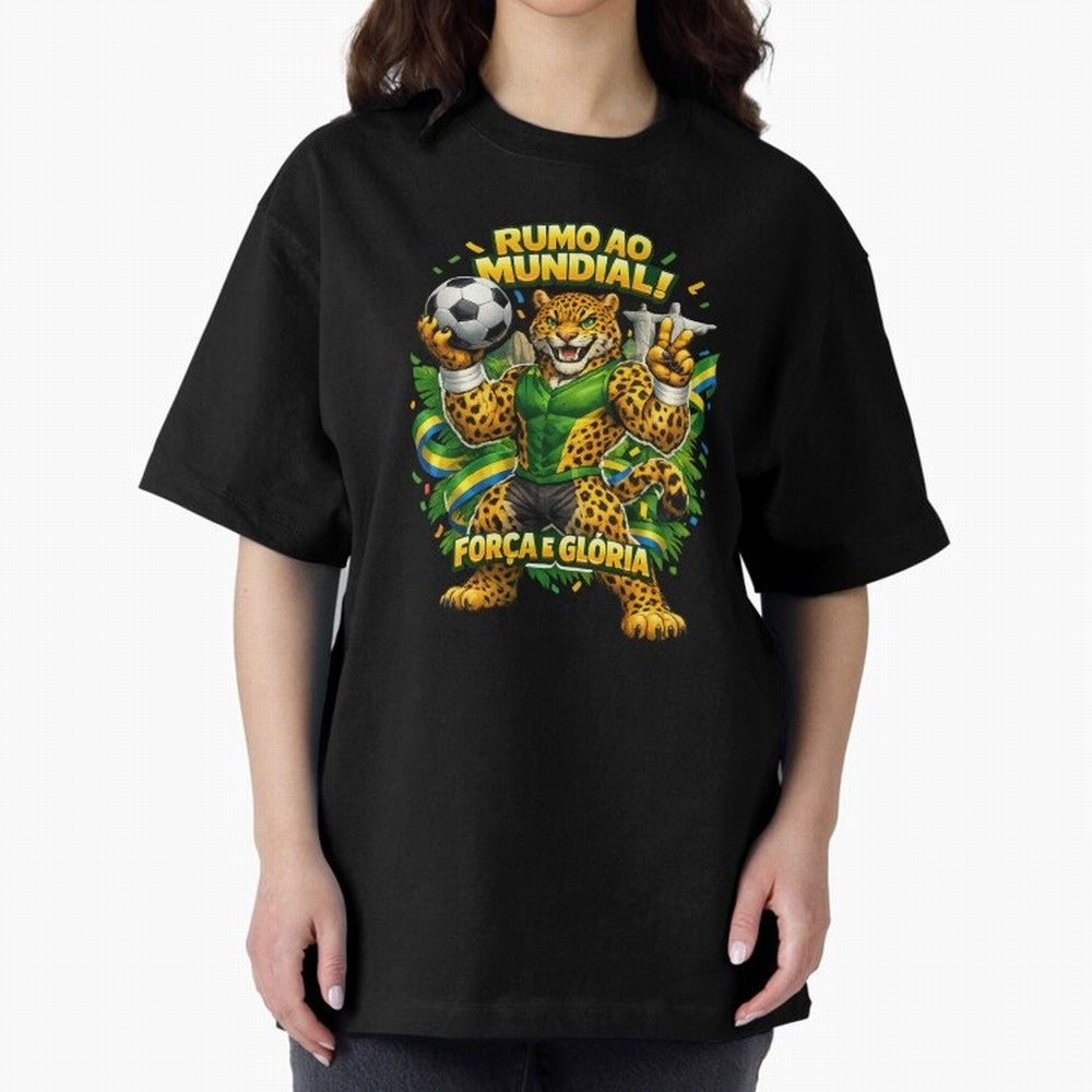 Brazil World Cup 2026 Jaguar Fan Art Classic T-Shirt Wear the Spirit of the FIFA World Cup 2026 Group Stage Journey through Haaland and Mbappe Highlights, Argentina Pride, Soccer Culture, Superstar Moments, National Team Dreams and Competitive