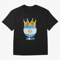 Argentina Football Champion Crown 2026 Classic T-Shirt Celebrate Football Dreams Across Global Football Passion for FIFA World Cup 2026 Group Stage, Driven by Messi, Neymar and Mbappe, Brazil, Portugal and Argentina, Goal Celebration Energy,