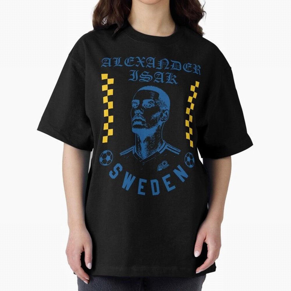Alexander Isak Sweden Soccer Star Retro Football Fan Design Classic T-Shirt Show Love for Legendary Goals in Match Day Hype around FIFA World Cup 2026, Mbappe, England, Sports Nostalgia, International Competition, Famous Players and Unforgettable