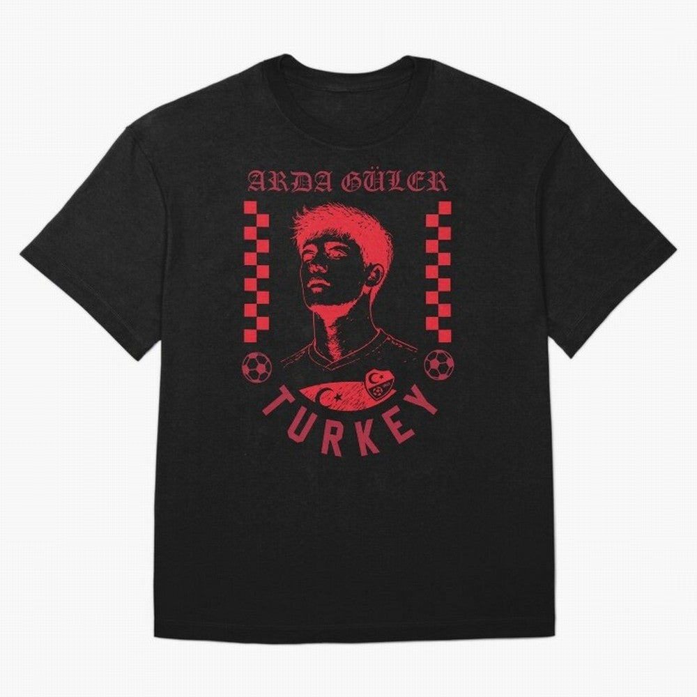 Arda G¨¹ler Turkey Soccer Legend Retro Football Fan Design Classic T-Shirt Remember Global Football Passion for FIFA World Cup 2026 USA Canada Mexico, Driven by Mbappe and Neymar, Spain, Vintage Soccer Flavor, Modern Football Stars, National Flags