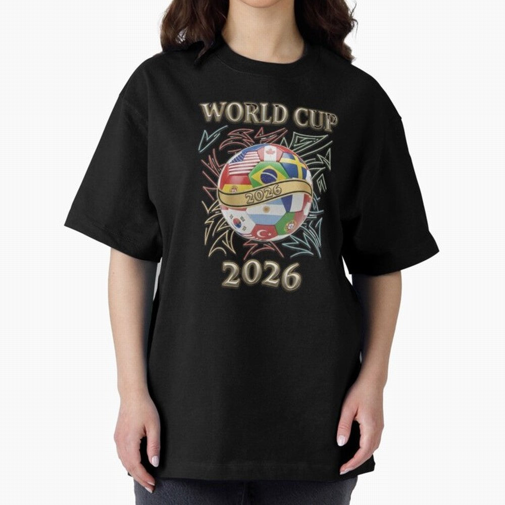 2026 World Cup Soccer Ball Flags - Global Football Championship Celebration Classic T-Shirt Bring Home FIFA World Cup 2026 Spirit, Filled with Argentina, Messi, CR7 and Mbappe, Retro Football Energy, Iconic Rivalries, Trophy Chase Drama and Stadium