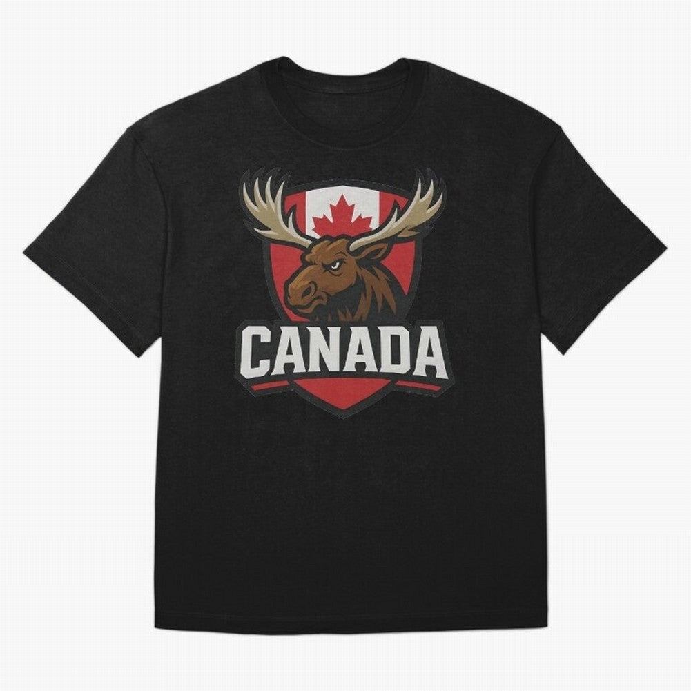 Canada Moose Sports Logo T-Shirt ¨C Canadian Flag Maple Leaf Emblem | 2026 World Cup Supporter Classic T-Shirt Celebrate Rivalries and Pride in the FIFA World Cup 2026 Group Stage Journey through Cristiano Ronaldo Highlights, France Pride,