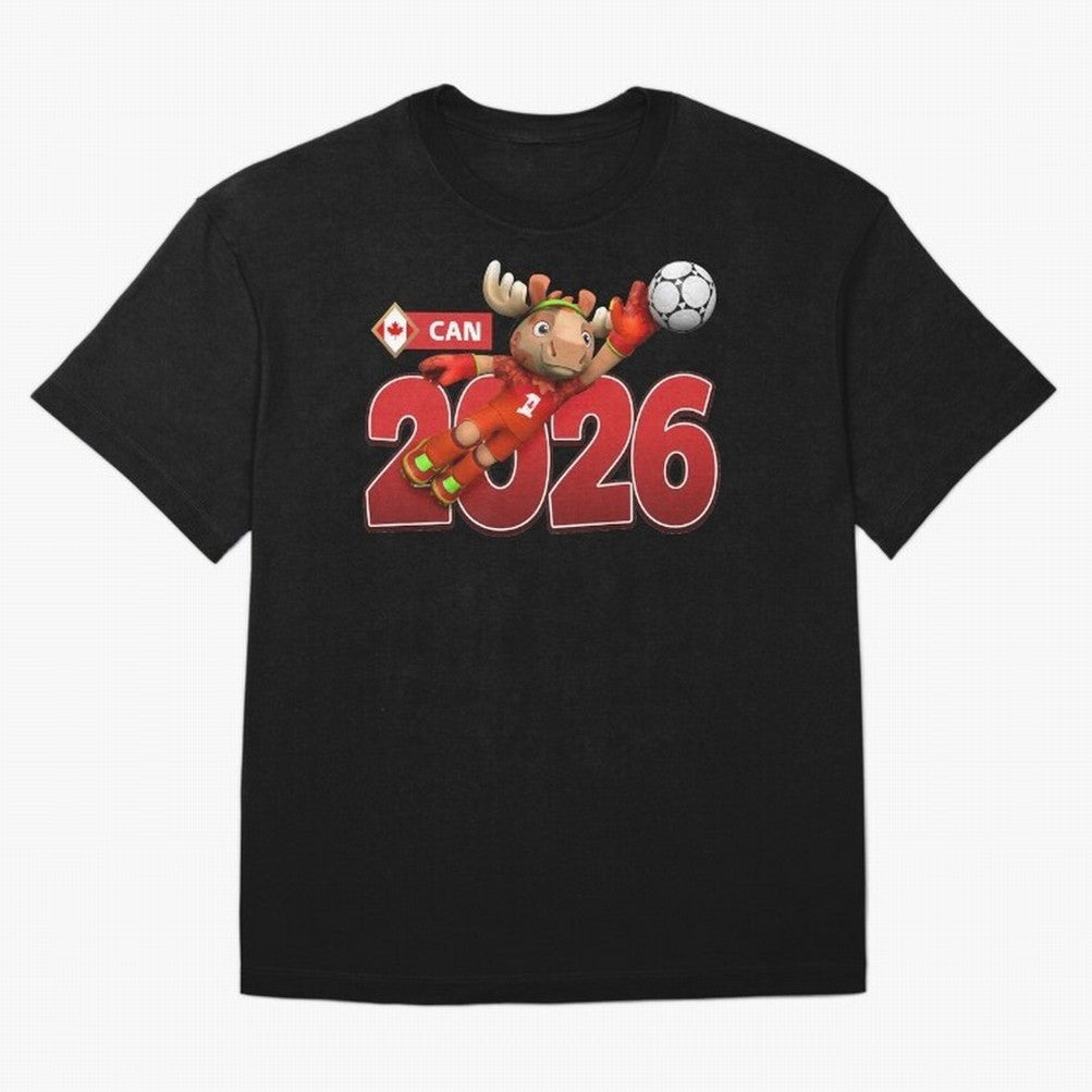 2026 World Cup Canada Oversized T-Shirt Turn Football Passion into Global Football Passion for FIFA World Cup 2026 USA Canada Mexico, Built around Messi, Neymar and Mbappe, Portugal, Spain and Germany, Championship Spirit, Famous Goals, Roaring