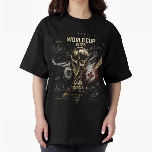 2026 FIFA World Cup Oversized T-Shirt Celebrate Global Passion for FIFA World Cup 2026 Group Stage Spirit, Centered on Germany, Neymar, Haaland and Cristiano Ronaldo, Football Festival Excitement, Trophy Ambitions, Country Rivalries and Star Player