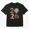 2026 Football Countries Design Usa Canada Mexico Inspired Oversized T-Shirt Show Fan Pride Across FIFA World Cup 2026 for Fans of Cristiano Ronaldo, Haaland and CR7 and France, Bringing Champion Mindset, Group Stage Buzz, Knockout Tension and