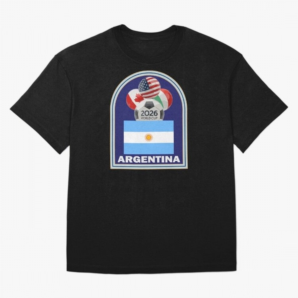 Argentina 2026 Soccer T-shirt Oversized T-Shirt Support the Legends of the FIFA World Cup 2026 Group Stage Journey through Messi, Neymar and Mbappe Highlights, England, France and Netherlands Pride, Vintage Soccer Flavor, Modern Football Stars,