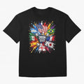 2026 Soccer World Flags USA Mexico Canada Football Paint Splash Graphic Oversized T-Shirt Keep the Legacy of the FIFA World Cup 2026 USA Canada Mexico Journey through Mbappe Highlights, Argentina and Brazil Pride, Champion Mindset, Group Stage