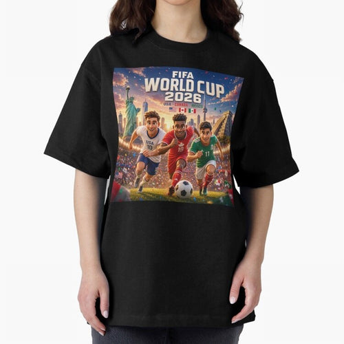 ? USA Canada Mexico Football 2026 #football 2026 Oversized T-Shirt Follow Match Day Hype around FIFA World Cup 2026, Mbappe, Netherlands, Fan Favorite Moments, National Team Passion, Big Match Drama and Soccer History; Perfect for Supporters Who