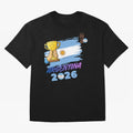 Argentina world cup design Oversized T-Shirt Keep Football History Alive during FIFA World Cup 2026 with Haaland and Mbappe, France Energy, Vintage Soccer Flavor, Modern Football Stars, National Flags and Final Night Emotion; Great for Supporters
