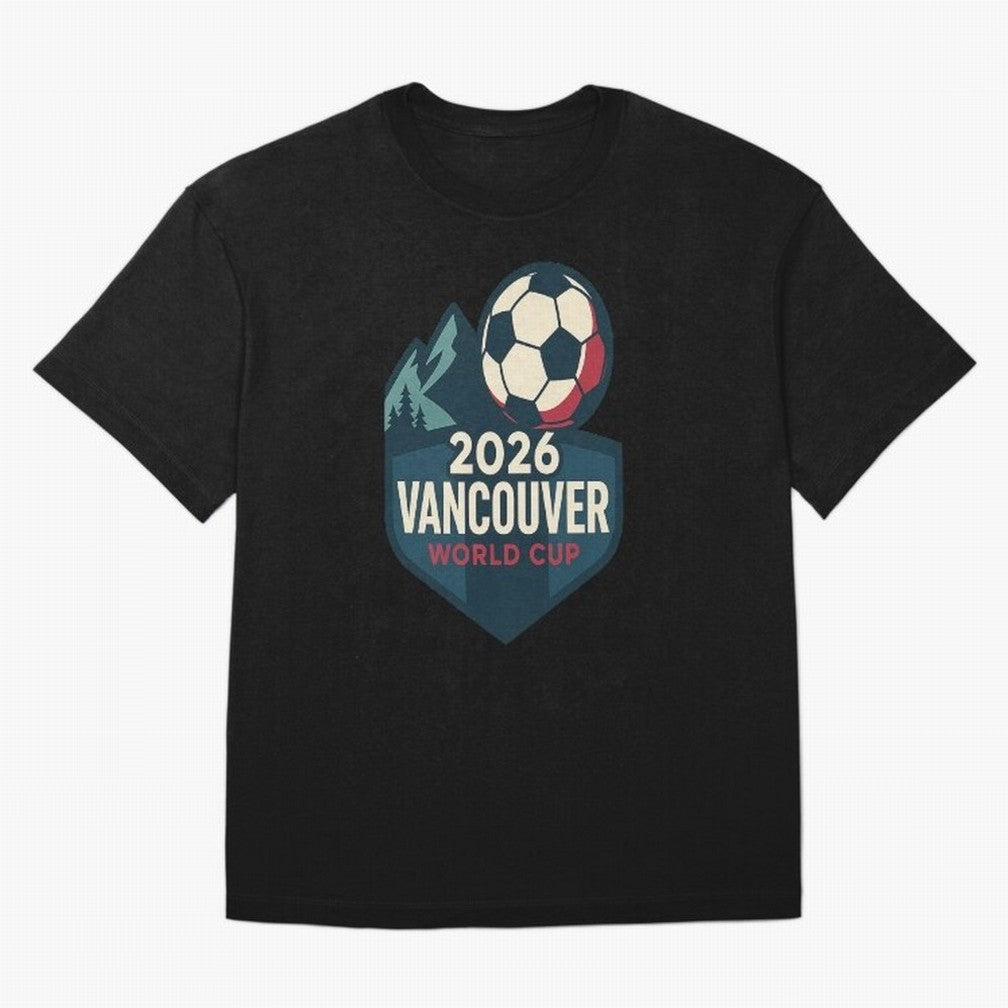 2026 Vancouver World Cup Design Oversized T-Shirt Bring a Champion Mindset to Global Football Passion for FIFA World Cup 2026, Featuring Messi, Neymar and Mbappe, Spain, Worldwide Fan Energy, Dramatic Goals, Stadium Lights and Championship