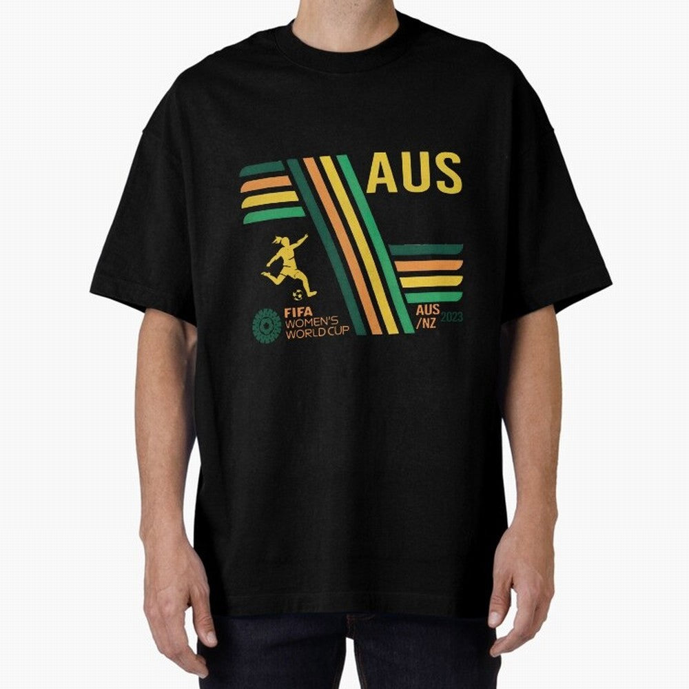 Australia Women's World Cup Oversized T-Shirt Treasure Global Football Passion for FIFA World Cup 2026 USA Canada Mexico, with CR7, Portugal, Spain and Germany, Supporter Pride, Iconic Celebrations, Legendary Names and Global Match Day Energy;