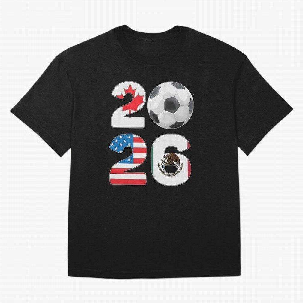 2026 North America Football Massive Event Soccer Ball Oversized T-Shirt Make Every Kick Count in Global Football Passion for FIFA World Cup 2026 Group Stage, Made for CR7, Portugal, Spain and Germany, Fan Favorite Moments, National Team Passion,