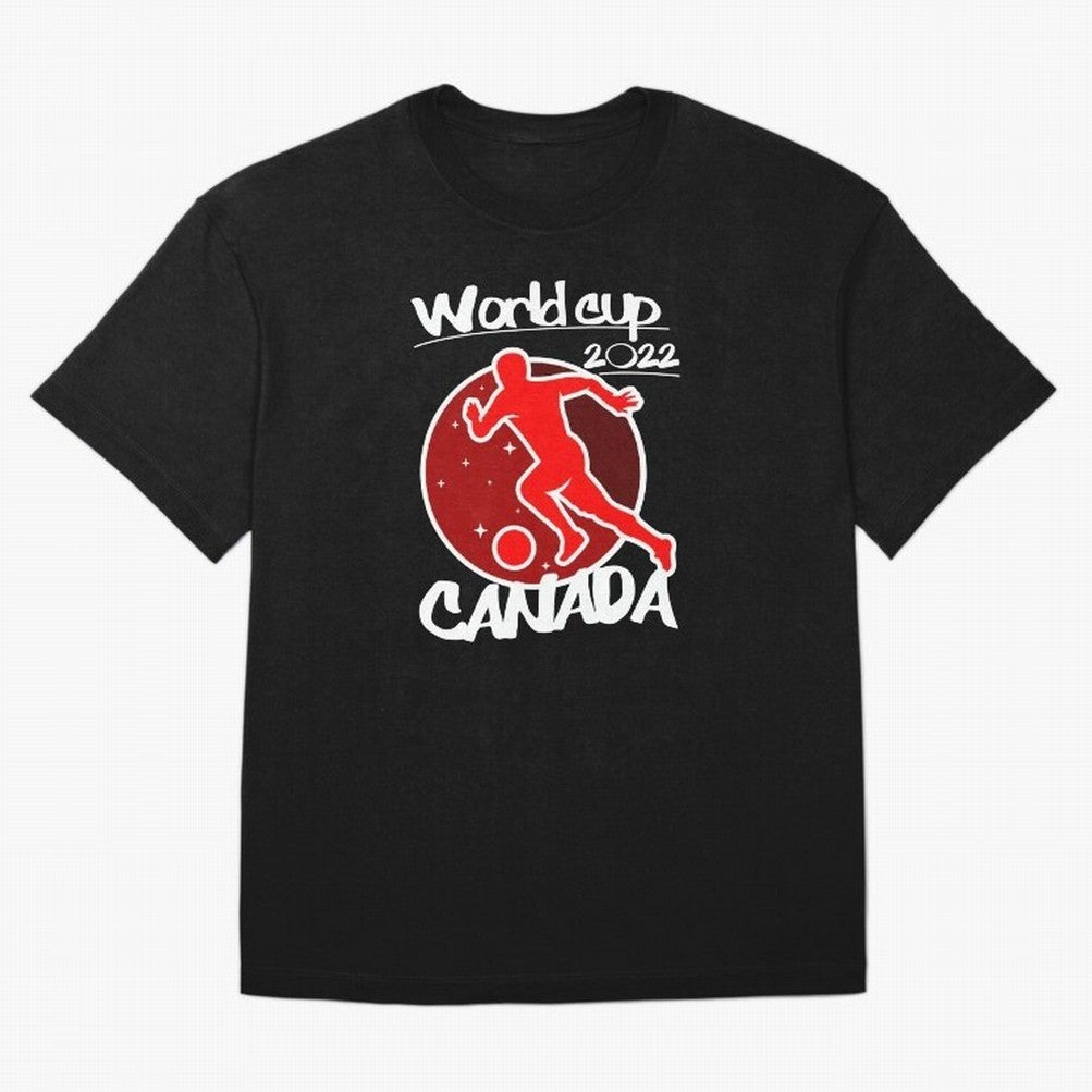 Canada World Cup 2022 Oversized T-Shirt Join Supporters Worldwide for the FIFA World Cup 2026 Journey through Cristiano Ronaldo Highlights, Germany Pride, Retro Football Energy, Iconic Rivalries, Trophy Chase Drama and Stadium Atmosphere; Perfect