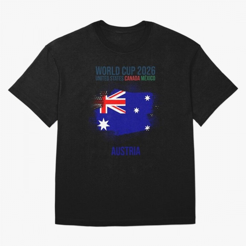 AUSTRIA WORLD CUP 2026 Oversized T-Shirt Celebrate National Team Dreams in FIFA World Cup 2026 Group Stage Spirit, with Netherlands, CR7 and Messi, Supporter Pride, Iconic Celebrations, Legendary Names and Global Match Day Energy; Built for
