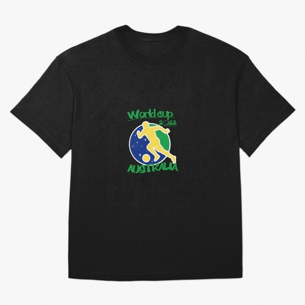 Australia World Cup 2022 Oversized T-Shirt Show Match Day Excitement for FIFA World Cup 2026 USA Canada Mexico Spirit, Centered on Netherlands, Haaland, Stadium Memories, Football Loyalty, International Chants and Championship Tradition; Perfect