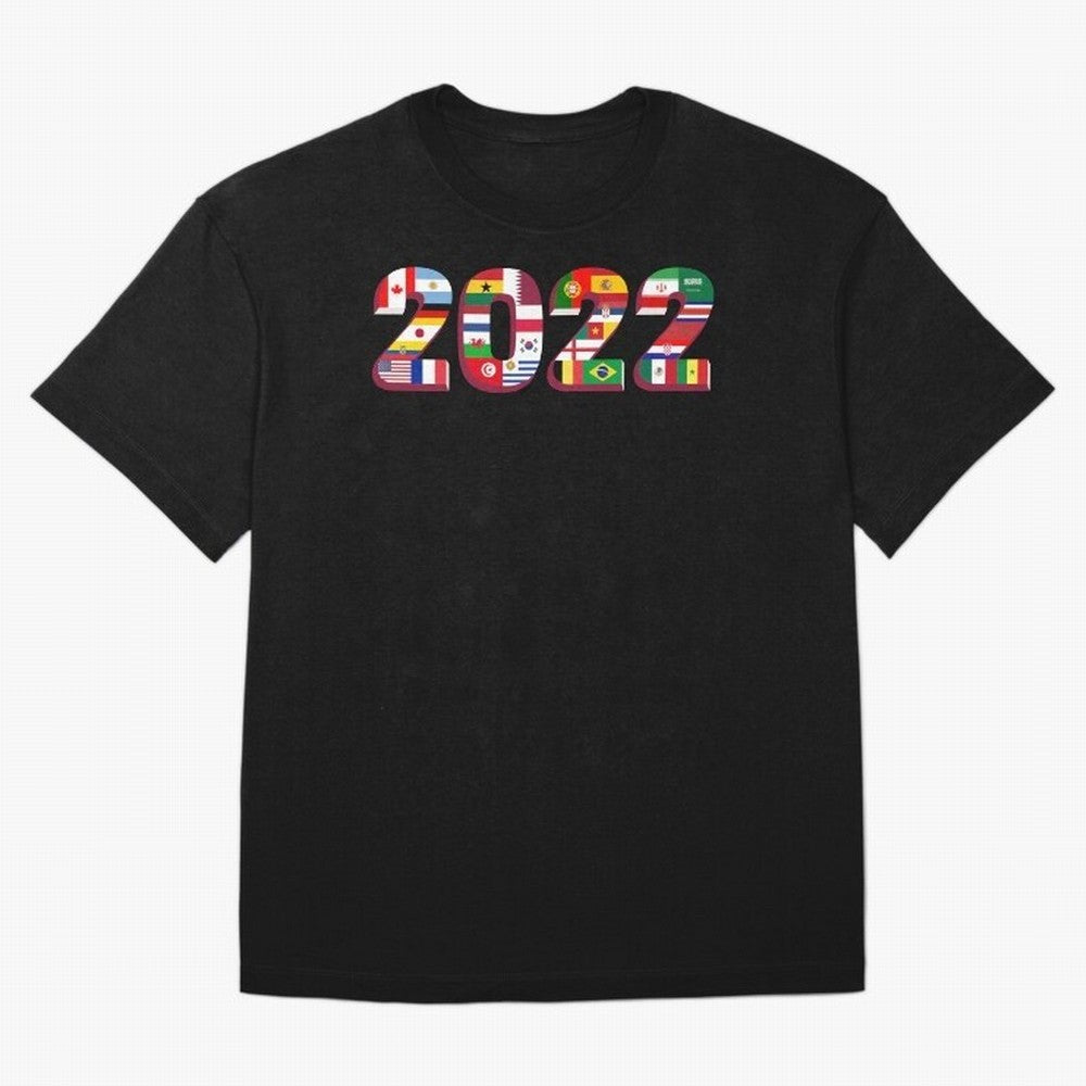 All the 32 Teams that Played in 2022 in Qatar for Football Fans Oversized T-Shirt Make Your Look Match FIFA World Cup 2026 USA Canada Mexico with Messi, CR7 and Mbappe, France Energy, Goal Celebration Energy, Supporter Heritage, Football Icons and
