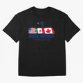 2026 North America Soccer World Tour - USA Mexico Canada Oversized T-Shirt Relive Legendary Nights from FIFA World Cup 2026 USA Canada Mexico Highlighting Messi and Cristiano Ronaldo, Argentina Energy, Vintage Soccer Flavor, Modern Football Stars,