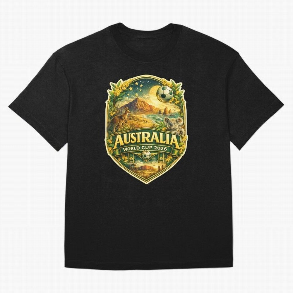 Australia FIFA World Cup 2026 Great Barrier Reef Outback Kangaroo Coast Oversized T-Shirt Wear the Spirit of Match Day Hype around FIFA World Cup 2026 Group Stage, Mbappe and Neymar, Argentina, France and Brazil, Match Day Excitement, Supporter