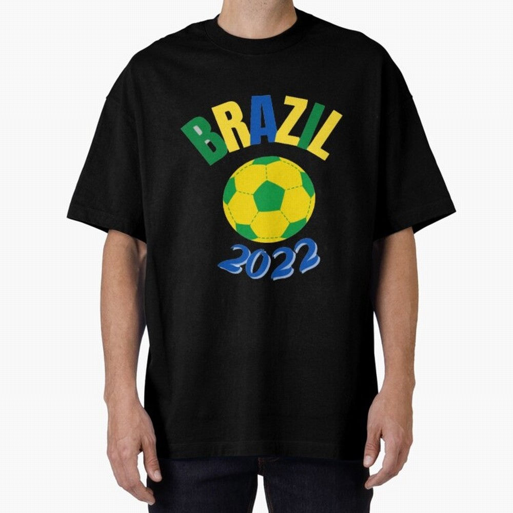Brazil FIFA world cup 2022 T shirt Oversized T-Shirt Make Game Day About FIFA World Cup 2026 Group Stage Driven by Messi, Argentina, France and Brazil Energy, Fan Favorite Moments, National Team Passion, Big Match Drama and Soccer History; Great