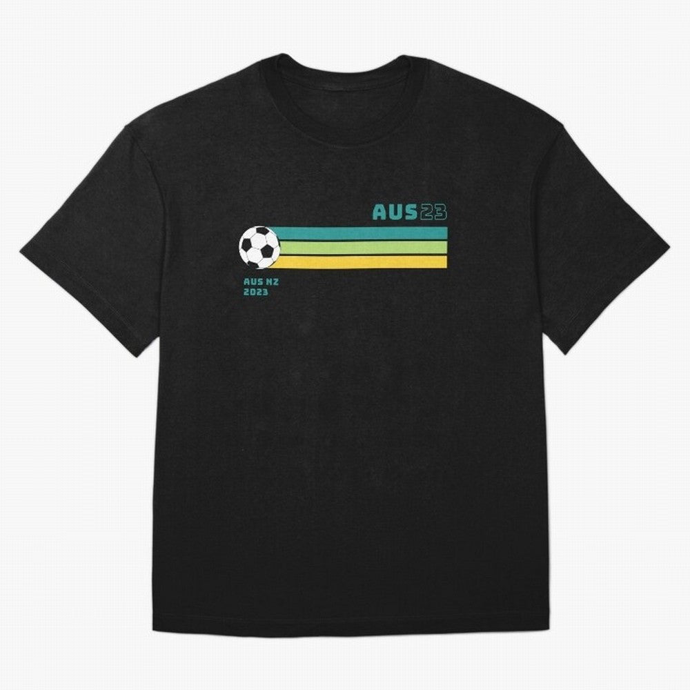 Australian Womens World Cup 2023 Oversized T-Shirt Represent the FIFA World Cup 2026 Journey through Messi and Cristiano Ronaldo Highlights, England, France and Netherlands Pride, Global Supporter Spirit, Legendary Goals, National Colors and
