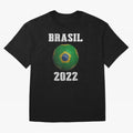 Brasil Flag Soccer Jersey Football Graphic Design T-Shirt Oversized T-Shirt Relive Legendary Nights from FIFA World Cup 2026 USA Canada Mexico Connected to CR7 and Messi, Argentina Energy, Worldwide Fan Energy, Dramatic Goals, Stadium Lights and