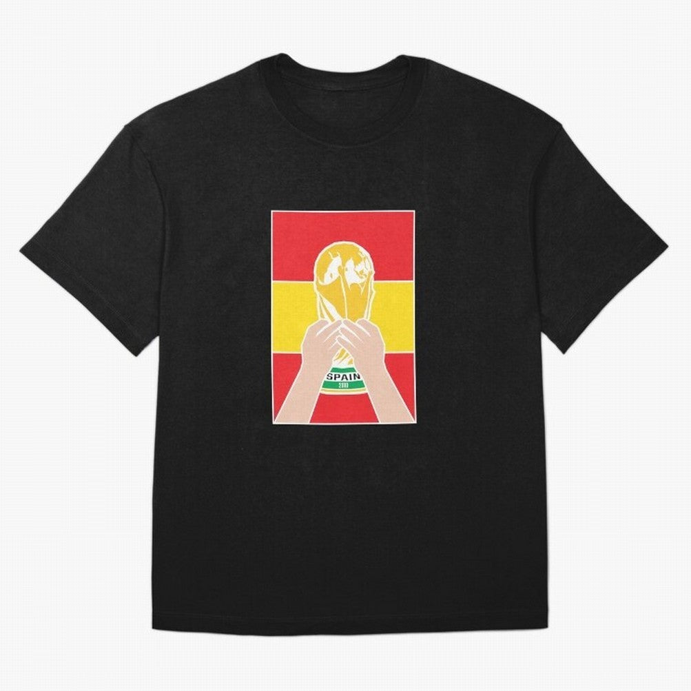 Champion Spain 2010 Oversized T-Shirt Feel FIFA World Cup 2026 Group Stage for Fans of CR7 and Brazil, Bringing Sports Nostalgia, International Competition, Famous Players and Unforgettable Victories; Made for Collectors Who Enjoy Iconic Players,