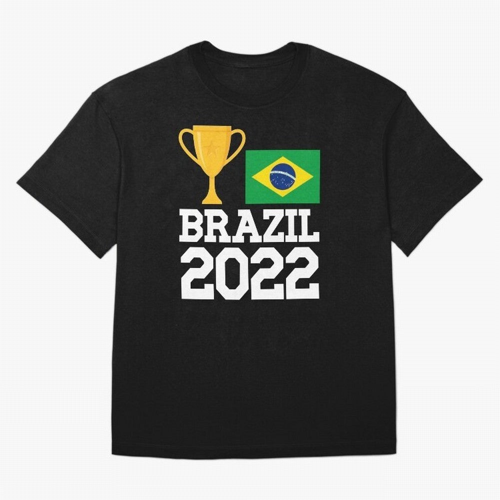 Brazil Soccer Team Fan Football Brazilian Flag 2022 T-Shirt - Brazil T shirt Soccer - Brazil Flag Vintage - Brazilian Oversized T-Shirt Join the Countdown to FIFA World Cup 2026 USA Canada Mexico for Fans of Neymar, Haaland and Cristiano Ronaldo