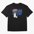Australia 2026 Soccer Pride - Boxing Kangaroo & Dynamic Waving Flag. Oversized T-Shirt Bring Stadium Energy to FIFA World Cup 2026 Spirit, Highlighting Argentina and Brazil, Mbappe, Champion Mindset, Group Stage Buzz, Knockout Tension and