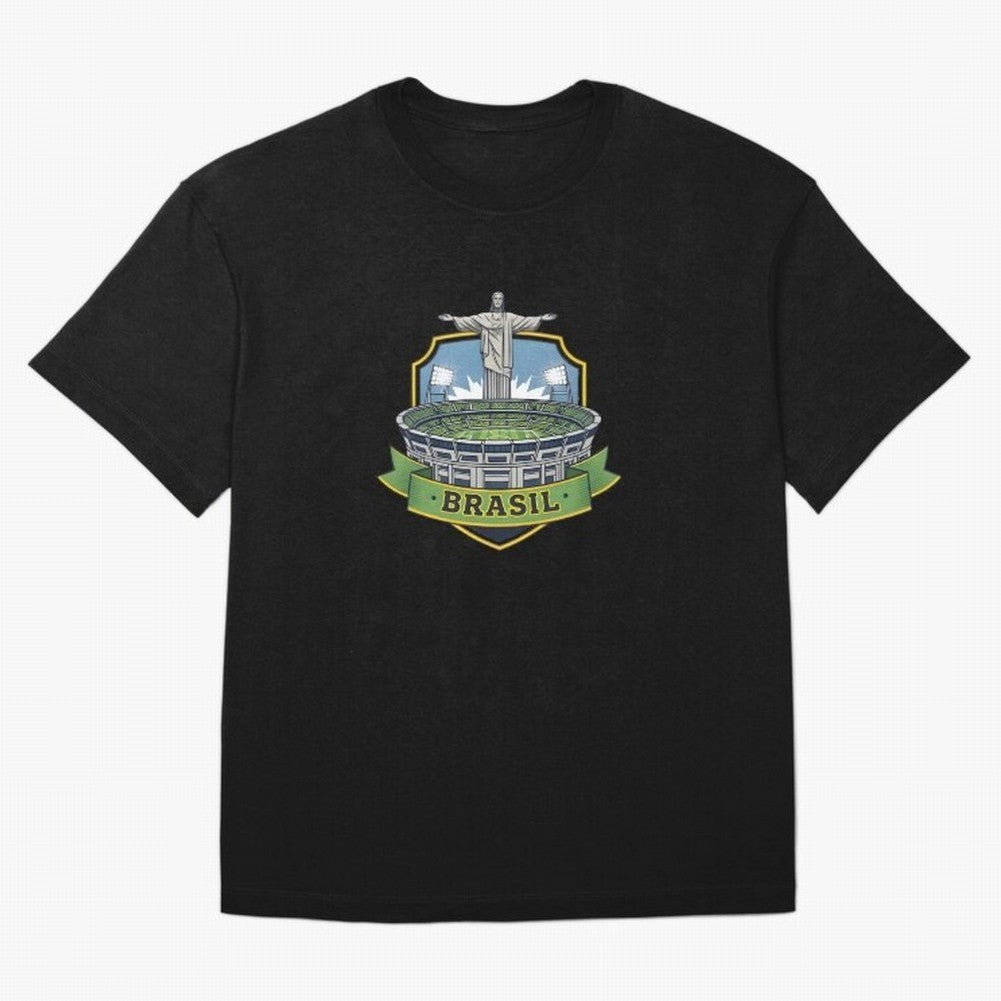 Brazil - World Cup 2026 Oversized T-Shirt Make Your Look Match FIFA World Cup 2026 Group Stage Spirit, Centered on Germany, Haaland and Mbappe, Retro Football Energy, Iconic Rivalries, Trophy Chase Drama and Stadium Atmosphere; Great for Watch
