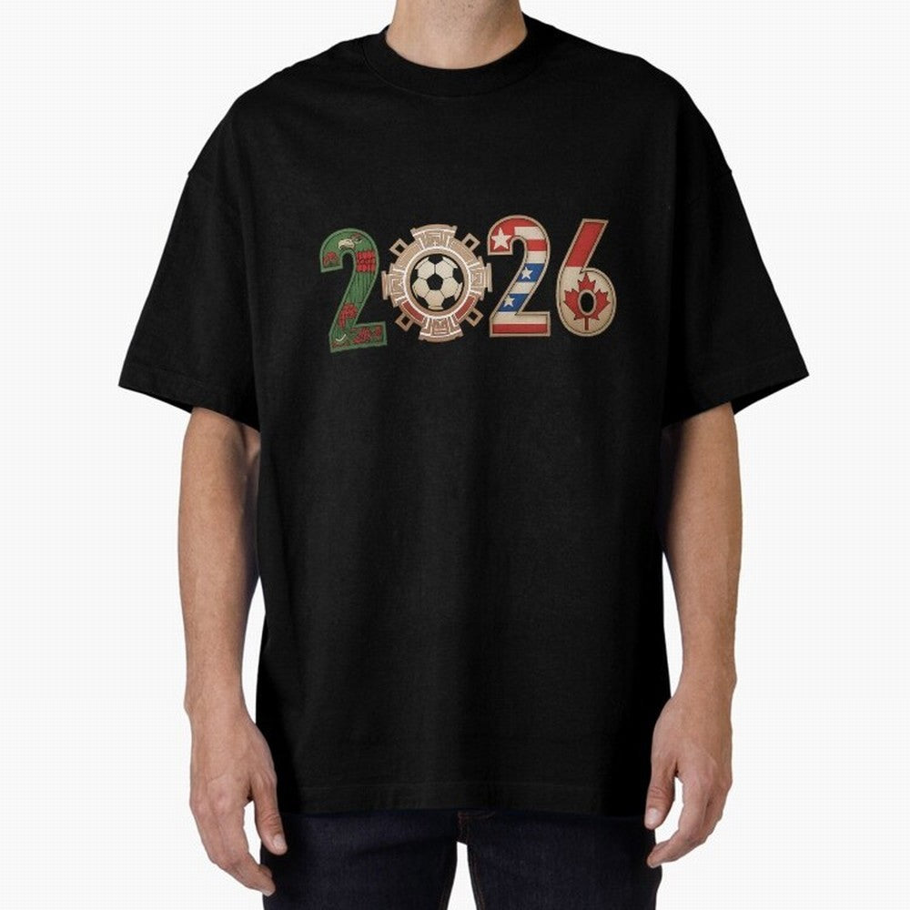 2026 Oversized T-Shirt Bring Match Day Fire to FIFA World Cup 2026 Group Stage for Fans of Messi, Neymar and Mbappe and Argentina, Bringing Global Supporter Spirit, Legendary Goals, National Colors and Tournament Celebration; Created for Match Day