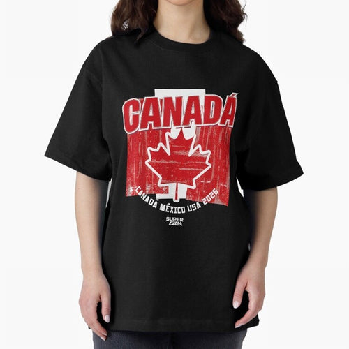 2026 Canada Soccer Fan World Cup Oversized T-Shirt Make Every Match About FIFA World Cup 2026 USA Canada Mexico for Fans of Neymar and Argentina, France and Brazil, Bringing Game Day Rituals, Football Legends, Country Pride and the Road to the