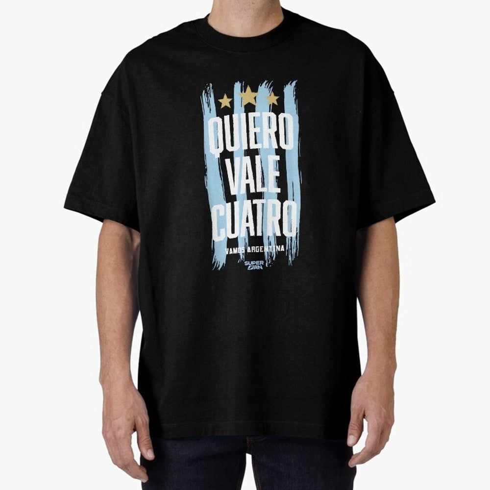 Argentinian Soccer Fan World Cup 2026 Oversized T-Shirt Honor the Beautiful Game during FIFA World Cup 2026 USA Canada Mexico for Fans of Mbappe and Neymar and Spain, Bringing Match Day Excitement, Supporter Culture, Golden Goals and Global