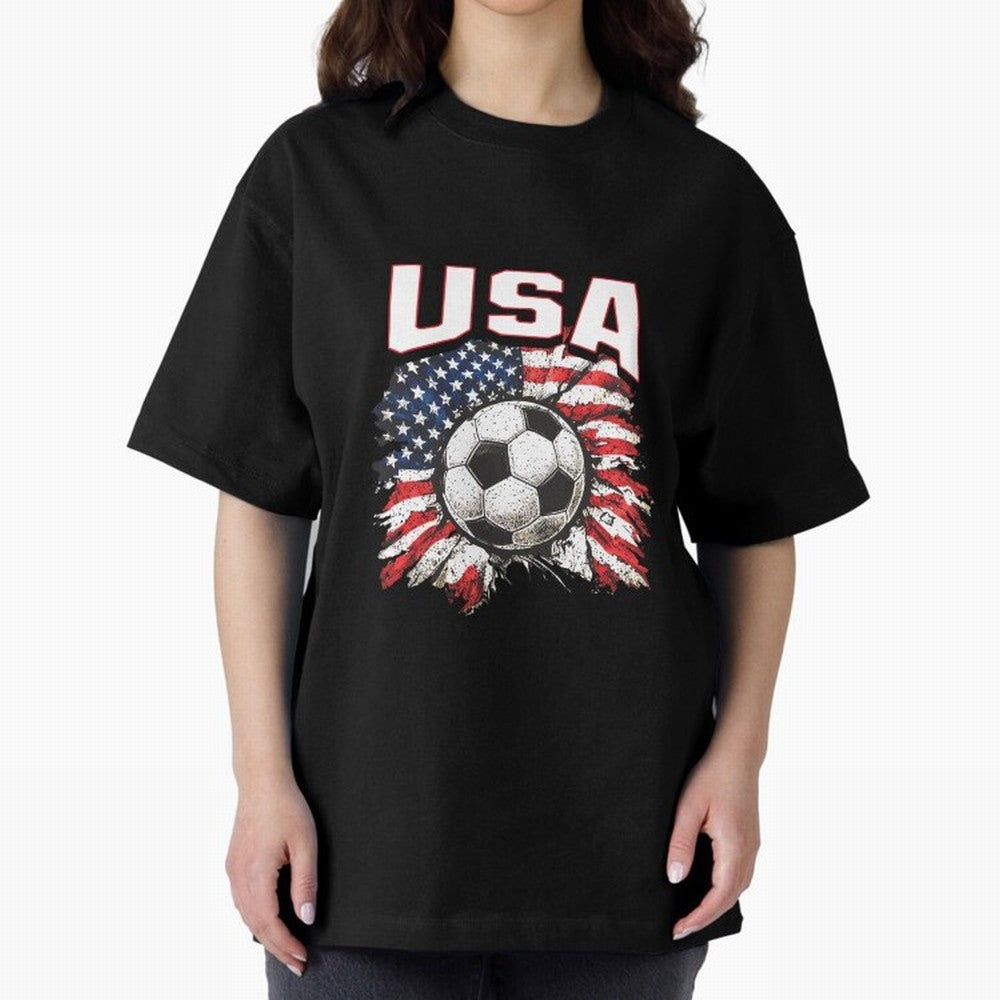 2026 Cup Flag Soccer Pride Fun Family USA Oversized T-Shirt Join Supporters Worldwide for Match Day Hype around FIFA World Cup 2026, Neymar, Brazil, Football History, Final Match Energy, Crowd Noise and Once in a Lifetime Moments; Ideal for Fans