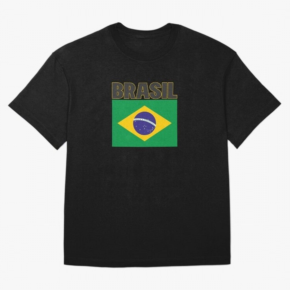 Brasil Flag Oversized T-Shirt Live for the Drama of Match Day Hype around FIFA World Cup 2026, Neymar, Haaland and Cristiano Ronaldo, Spain and Netherlands, Classic Soccer Heritage, Championship Pressure, Fan Loyalty and International Pride; Ideal