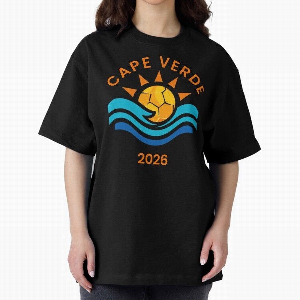 Cape Verde 2026 Oversized T-Shirt Relive Legendary Nights from FIFA World Cup 2026 Group Stage Spirit, Connected to France and Portugal, Neymar, Supporter Pride, Iconic Celebrations, Legendary Names and Global Match Day Energy; Ideal for Fans Who