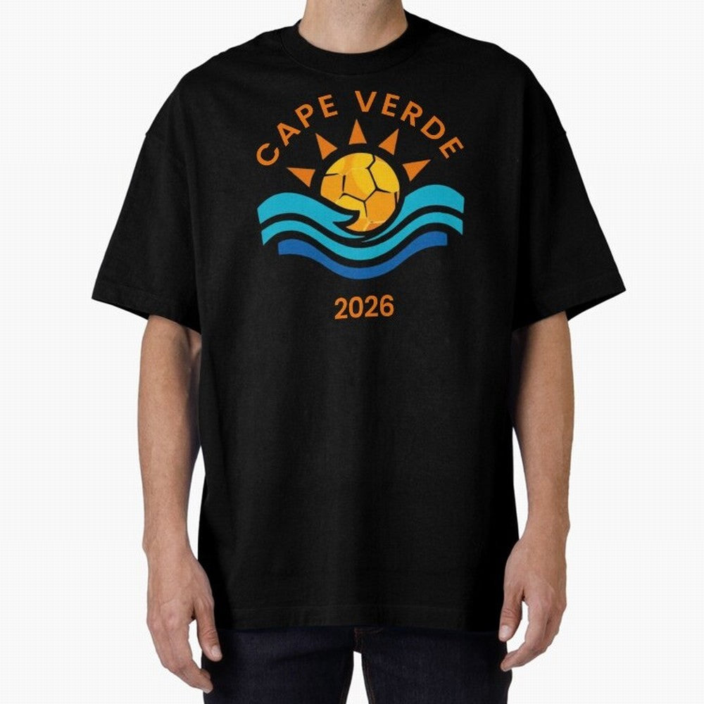 Cape Verde 2026 Oversized T-Shirt Relive Legendary Nights from FIFA World Cup 2026 Group Stage Spirit, Connected to France and Portugal, Neymar, Supporter Pride, Iconic Celebrations, Legendary Names and Global Match Day Energy; Ideal for Fans Who