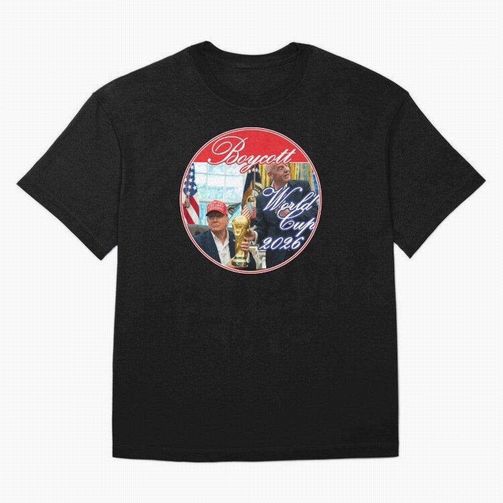 Boycott World Cup 2026 Oversized T-Shirt Support Your Favorite Stars during Global Football Passion for FIFA World Cup 2026 USA Canada Mexico, Driven by Messi, Neymar and Mbappe, Brazil, Match Day Excitement, Supporter Culture, Golden Goals and