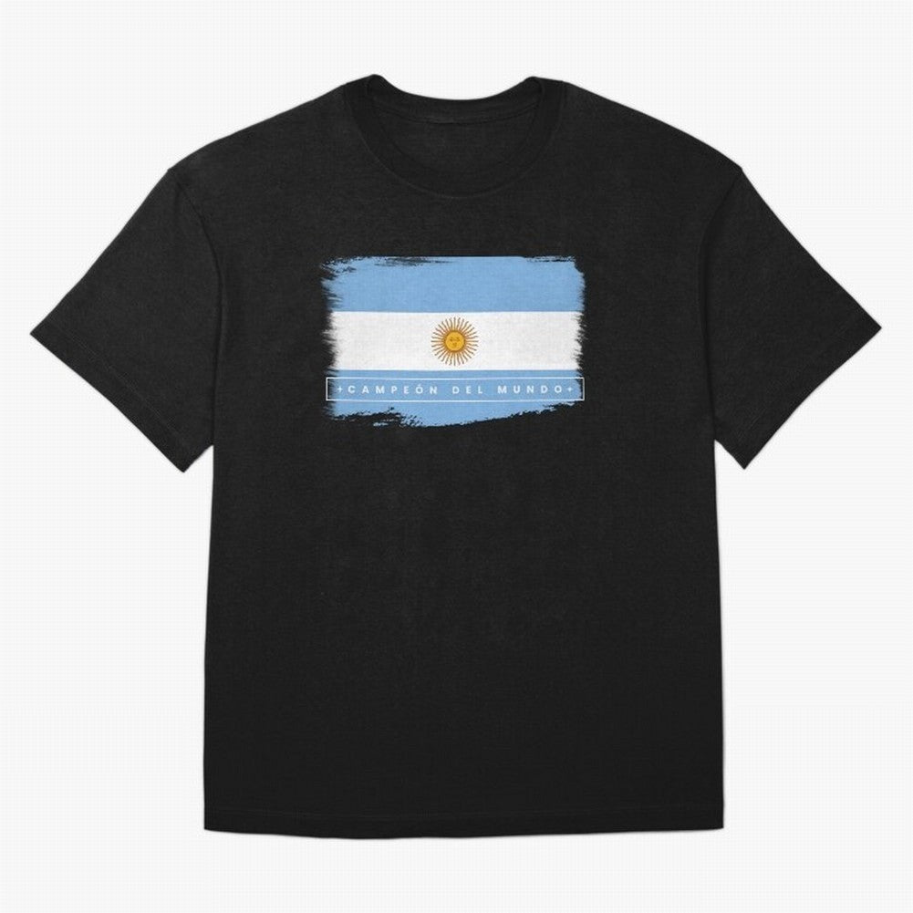 Argentina Campe¨®n del Mundo Oversized T-Shirt Share FIFA World Cup 2026 USA Canada Mexico for Fans of CR7 and Argentina, France and Brazil, Bringing Football Festival Excitement, Trophy Ambitions, Country Rivalries and Star Player Buzz; Perfect